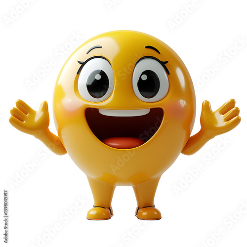 Joyful 3D Emoji Illustration