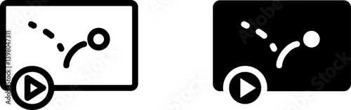Animated video icon