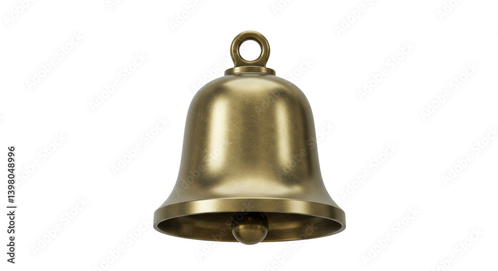 Isolated Brass Bell Isolated Brass Bell