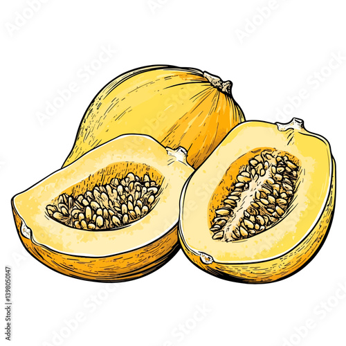 papaya fruit isolated on white background