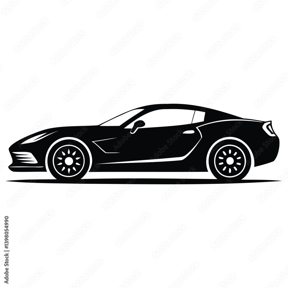 Car Silhouette Logo Design Car Silhouette Logo Design