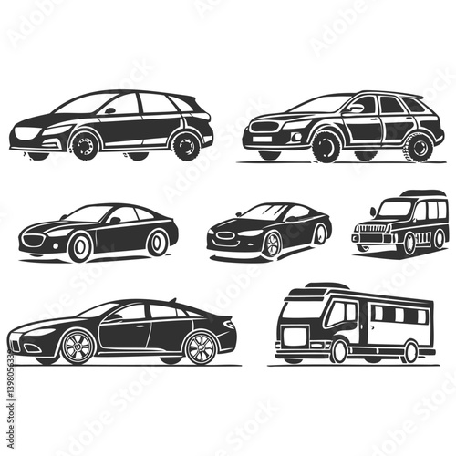 Car Silhouette Logo Design