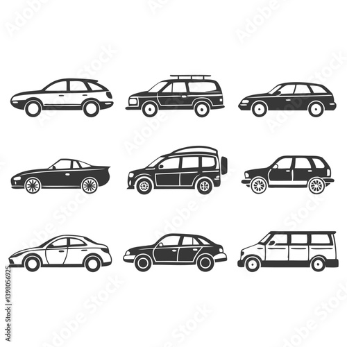 Car Silhouette Logo Design