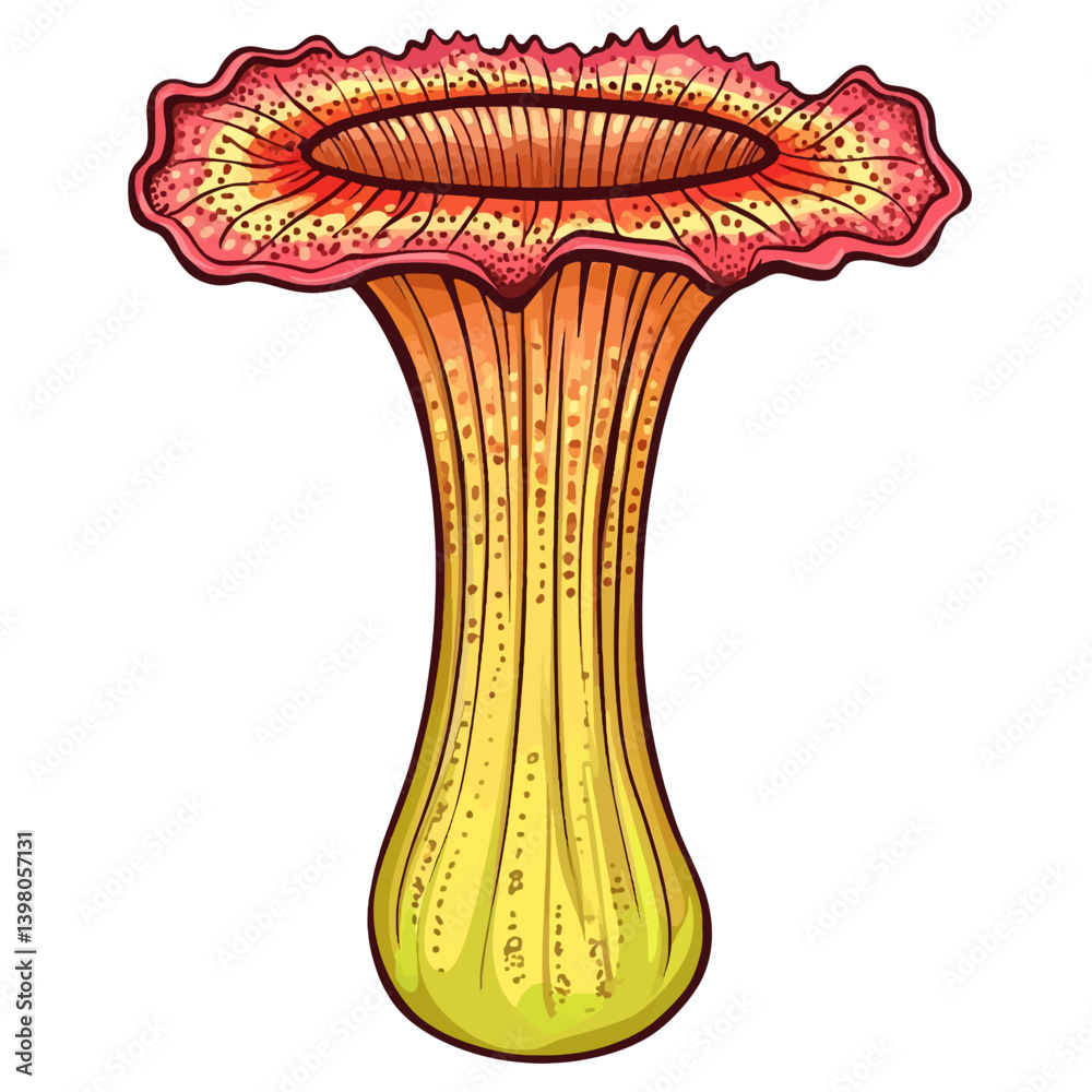 Obraz premium Amorphophallus muelleri on white background 