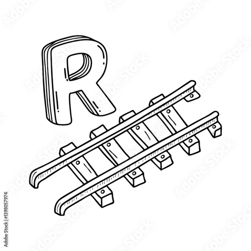 An Illustration of letter R stand for Rail
