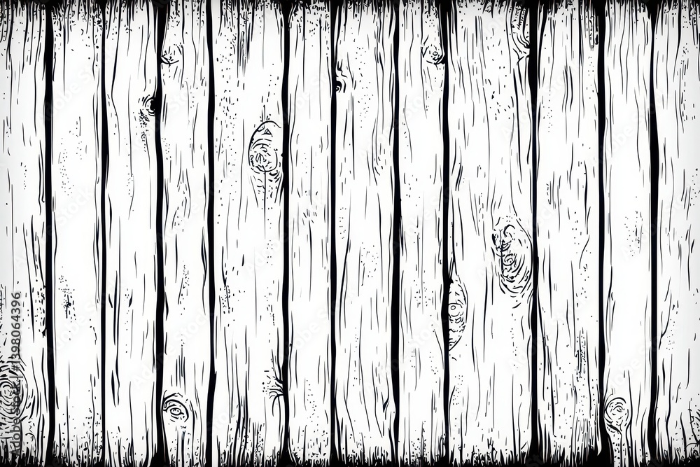 A Rustic wood texture background featuring vertical planks with natural grain patterns and knots, creating warm and inviting aesthetic for various design projects