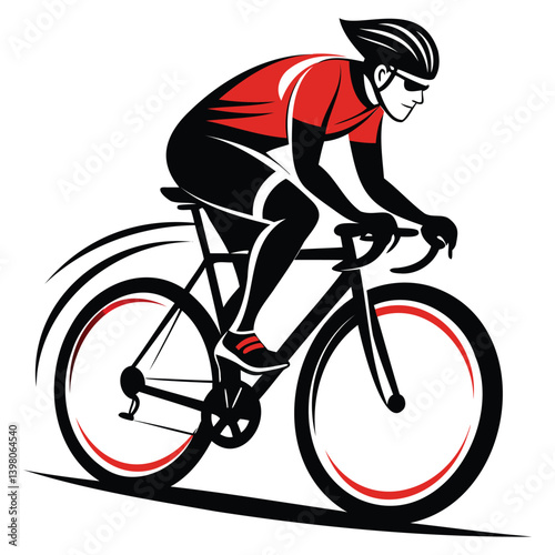 Speedy Cyclist on the Road