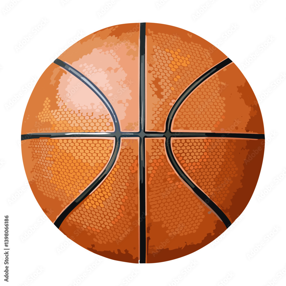 Fototapeta premium Basketball ball 3d. basketball isolated on white background