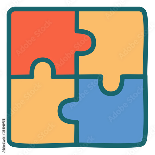 vector puzzle icon