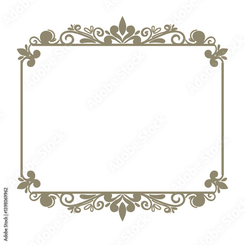 Vintage frame design ,perfect for bookcover nametag