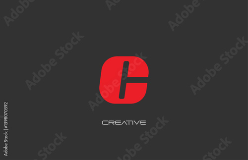 initial abstract modern, logo C, C logo, creative C logo, creative logo C, vector