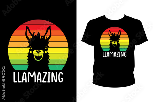 LLamazing Quotes svg, LLama Svg, t-shirt design for prints, LLama t-shirt design cut file	