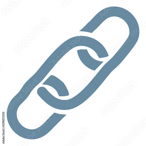 Chain thick line icon, outline vector sign, linear simple pictogram