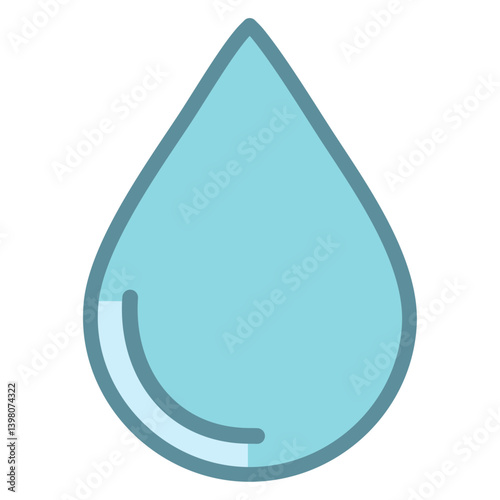 drop of water. water drop icon. Water drop outline icon