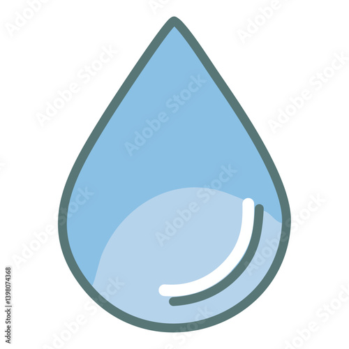 Water drop outline icon