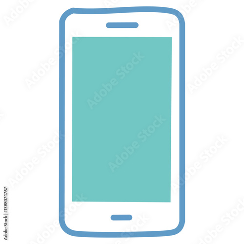 Mobile phone or smartphone line icon