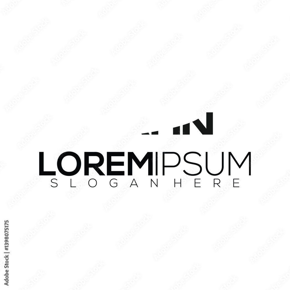 Fototapeta premium logo letter initials m d c b combination illustration
