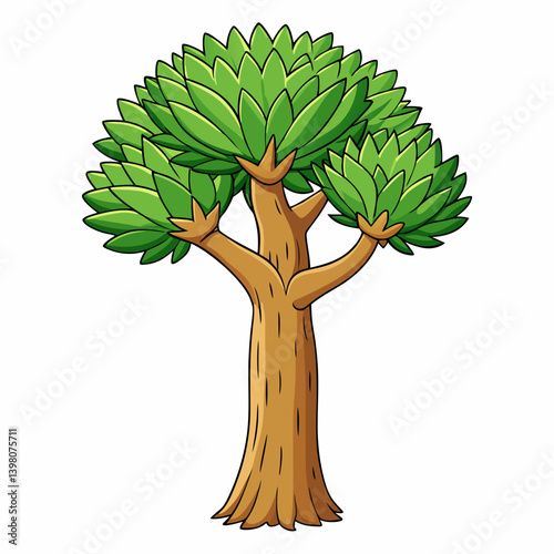vector illustration of a tree