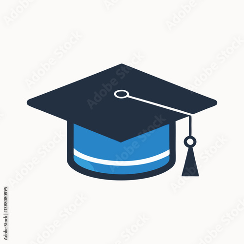 education, education hat, online learning logo design template