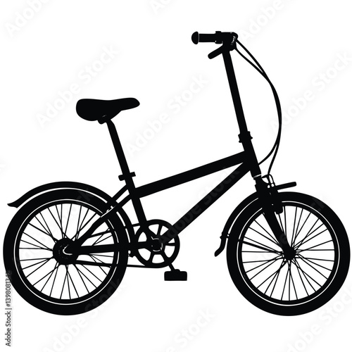 bicycle isolated on white background