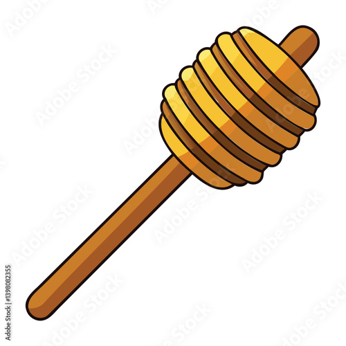 Classic Honey Dipper Illustration