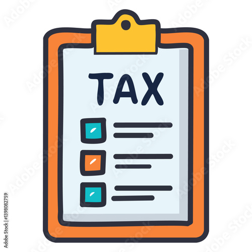 Tax calculation clipboard 