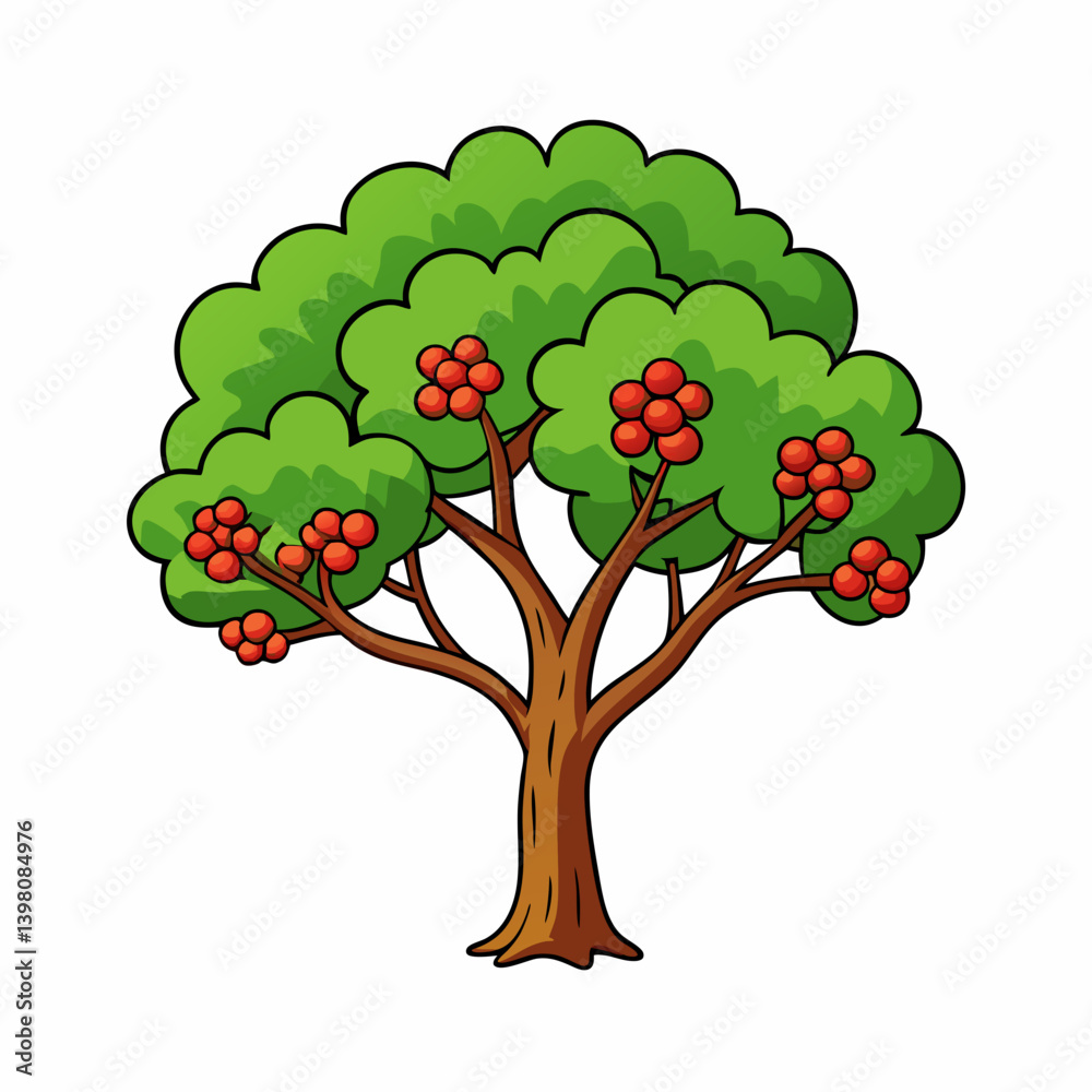 Fototapeta premium vector illustration of a tree