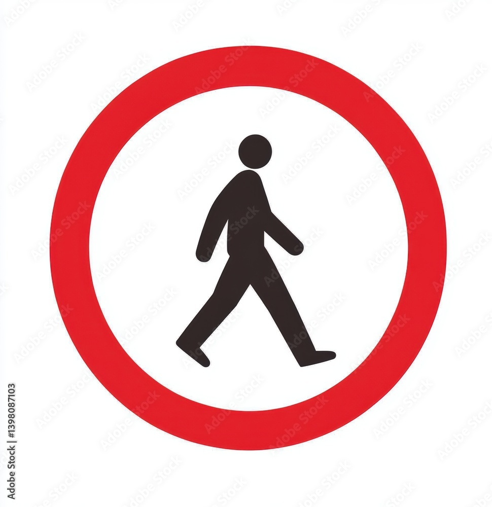 Pedestrian Crossing Sign: A stark and simple sign, the universally understood symbol of pedestrian crossing, rendered in a classic, easily recognizable style. Pedestrian Crossing Sign: A stark and simple sign, the universally understood symbol of pedestrian crossing, rendered in a classic, easily recognizable style.