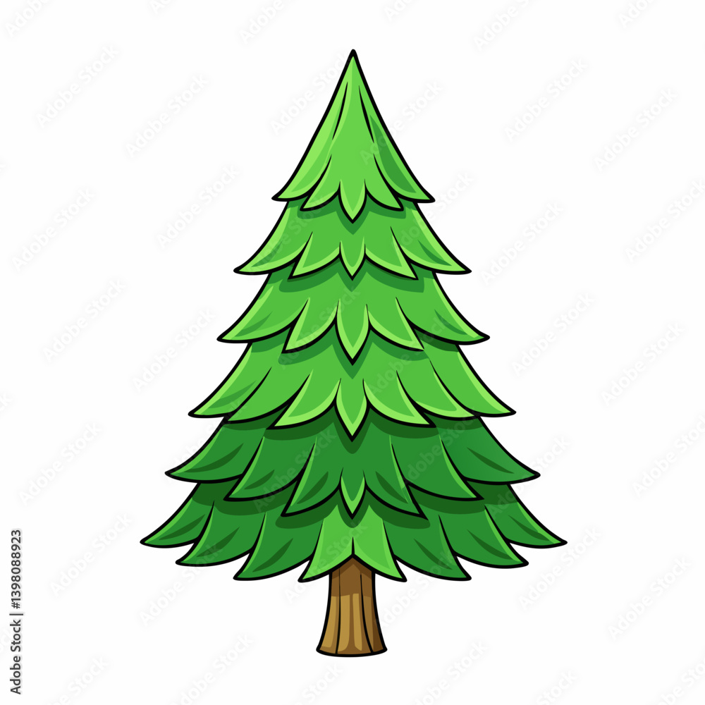 Obraz premium green christmas tree