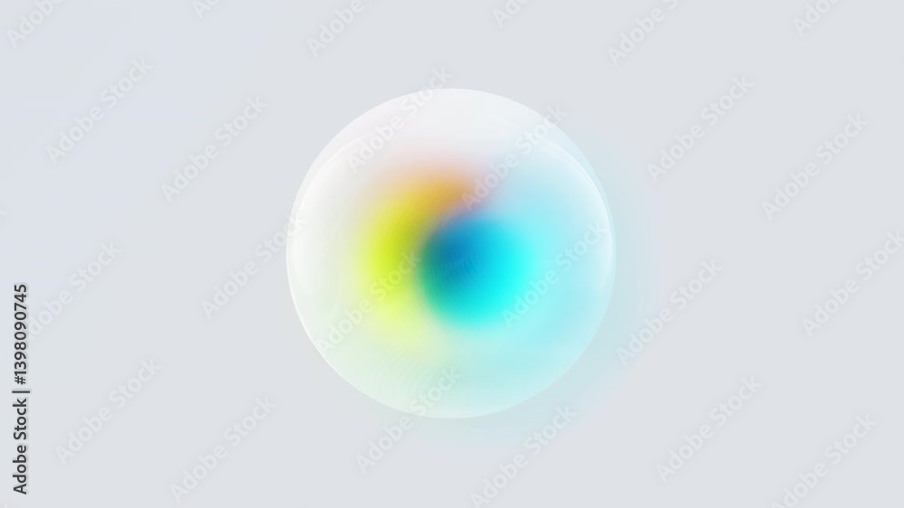 Halo AI Sphere Animation to depict AI Technology processing or generating the AI Content – 6-second seamless loop.