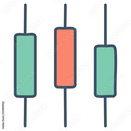 Stock exchange candlestick 