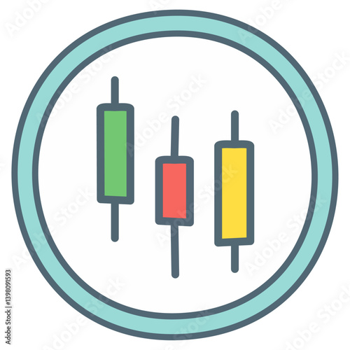 Stock exchange candlestick 