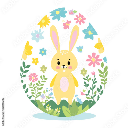 easter egg with a funny cartoon