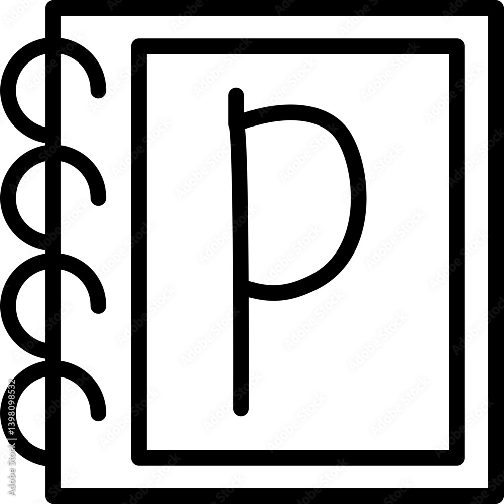 Small Letter P Icon