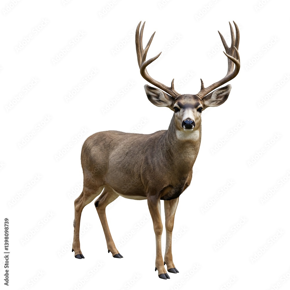 A deer isolated on transparent background A deer isolated on transparent background