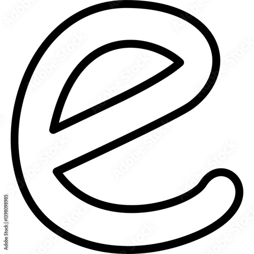 Small Letter E Icon