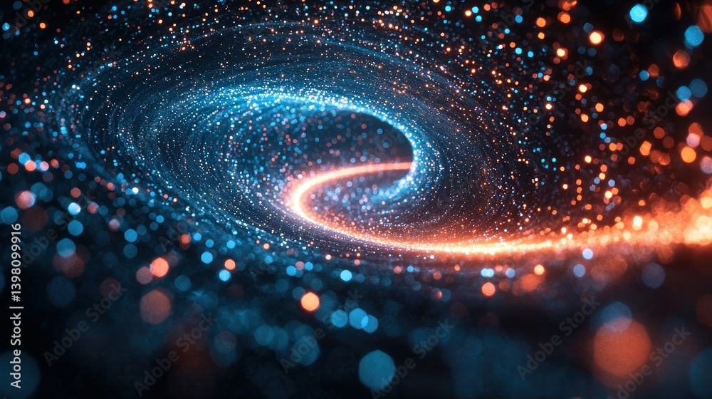 Cosmic Vortex: A mesmerizing swirl of celestial dust and light Cosmic Vortex: A mesmerizing swirl of celestial dust and light