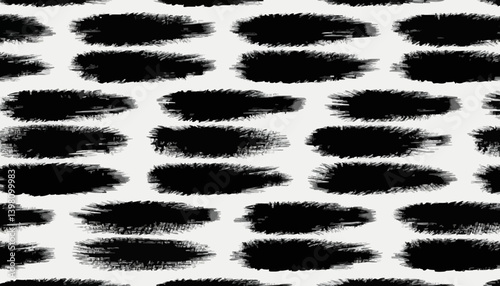 black color Brush stoke silhouette,Brush stoke simple flat vector