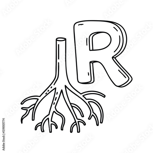 An Illustration of letter R stand for Root