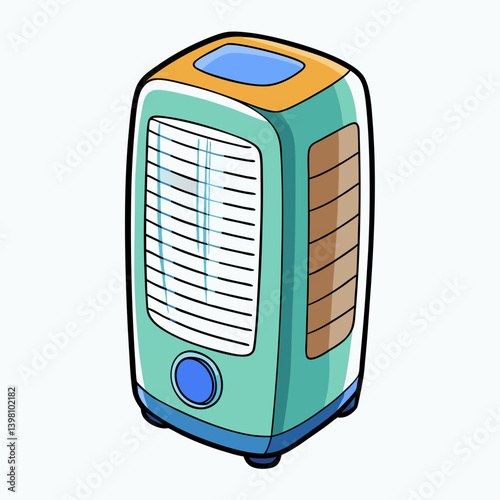 vector illustration of an old radio