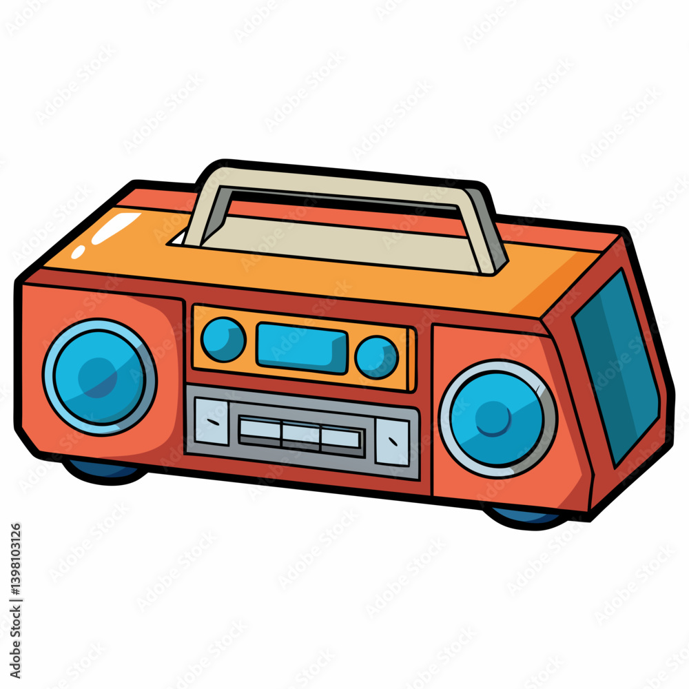 retro radio cassette player