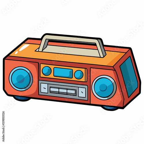 retro radio cassette player