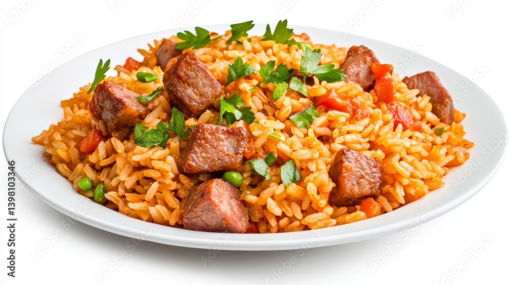 Hearty Rice Dish with Meat and Vegetables Hearty Rice Dish with Meat and Vegetables