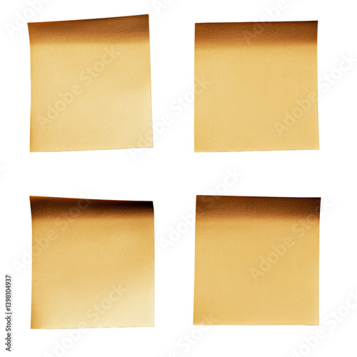 Wallpaper Mural Four distinct pieces of standard paper arranged on a black background highlighting contrast and simplicity isolated on transparent background.. Torontodigital.ca