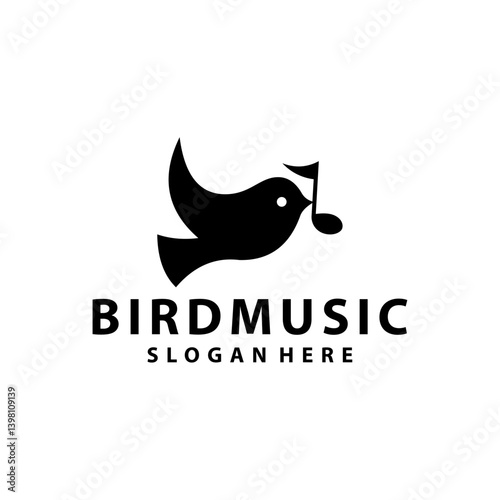 Black Bird Music Logo Design