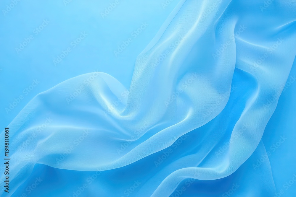 Obraz premium Light Blue Fabric Drape