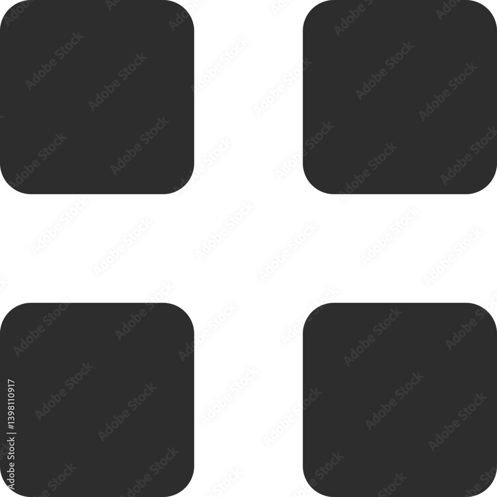 Fototapeta premium App Grid Vector Icon Stock Illustration