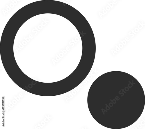 Zoom Vector Icon Stock Illustration