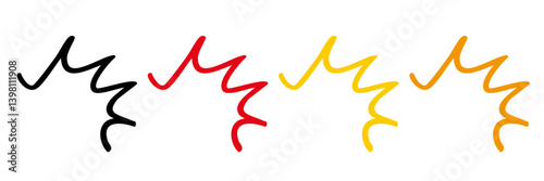 驚きマーク　ビクッ　漫画表現セット