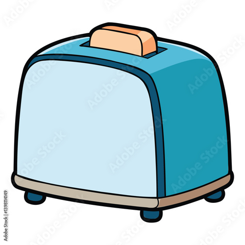 Classic Bread Toaster Illustration Design